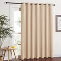 NICETOWN Extra Wide Patio Door Curtain - Energy Smart & Noise Reducing Grommet Thermal Insulated Wide Width Drapes, Sliding Door Curtain for Guestroom(Biscotti Beige, W100 x L84) by NICETOWN