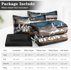 WeCozy King Comforter Set with Sheets, 7 Pieces Adventure Camp Bedding - Image 6
