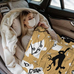 Christmas Reindeer Gingerbread Flannel Fleece Throw Blanket - Image 5