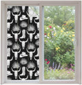 Window Privacy Film Frosted, Horror Skulls Non-Adhesive Static Cling Window Tint, Southwestern Horns Boho Tribal Hats Boots Insulated Windows Frosted Films for Living Room, 35.4 x 78.7 Inches by Unknown