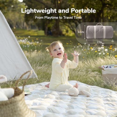 Momcozy Baby Play Mat for Floor, 50"x50" Thickened Playpen Mat - Image 5