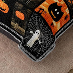 HOSIMA Halloween Quilt King,Patchwork Spooky Bedding with 2 Pillowcases. - Image 4