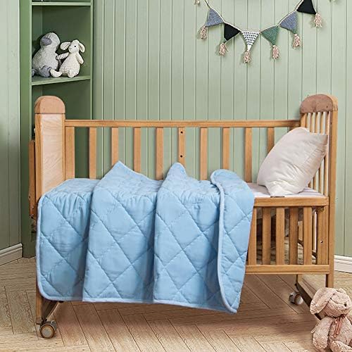 FLXXIE 43x60 Inch Down Alternative Toddler Comforter, Aqua - Image 5