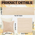 14 Pack Extra Large White Picnic Blanket Kit 91x71'' Outdoor Boho Rug Decor - Image 6