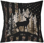 Feelyou Bear Rustic Throw Pillow Covers Soft 18" x 18" - Image 4