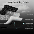 Bogey's Antidote Upgrade Airplane Seat Cushion - Inflatable Travel Cushion for Long Flights with No External Pump, Non-Slip, Washable, with Storage Bag(Black) - Image 5