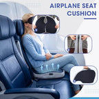 Novabright Foldable Travel Seat Cushion for Airplane, Navy - Image 4