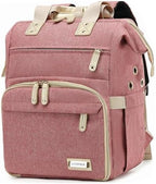 LTINVECK Knitting Bag Backpack,Yarn Storage Organizer Travel Crochet Bag,Large Capacity Tote Bag Yarn Holder Case for Carrying Projects, Knitting Needles, Crochet Hooks Pink by LTINVECKBackpack