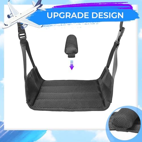 No Collapse Airplane Foot Hammock with Cylindrical Partition, 2 PCS - Image 6