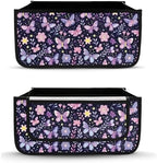LedBack Floral Walker Accessories Sets Purple Butterfly Wheelchair Bag for Seniors Rollator Seat and Backrest Covers Universal Storage Basket - Image 3