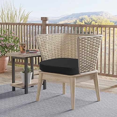 idee-home Outdoor Chair Cushions Set of 2, 17" x 17" D-Shaped - Image 6