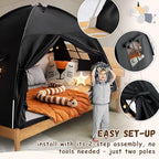 Full Size Bed Canopy Toddler Bunk Bed Tents Dream Privacy Floor Tent Indoor - Image 5