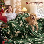 PHF Christmas Fleece Blanket King, 300GSM Plush Cozy Throws, Fall Decor - Image 4