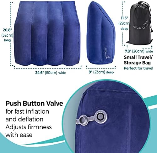 Circa Air Inflatable Leg Elevation Pillows for Swelling and Edema Relief, Travel Wedge Pillow for Legs, Foot Ankle Knee and Lower Back Pain Support, After Surgery Products - Image 3