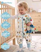 WYTbaby Baby Sleep Sack with Legs Cotton Wearable Blanket Toddler Sleep Bag - Image 2