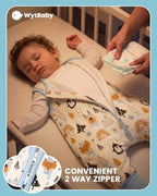 WYTbaby Baby Sleep Sack with Legs Cotton Wearable Blanket Toddler Sleep Bag - Image 3