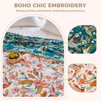 LUTBM Boho Throw Blanket for Bed 60"x80", 100% Cotton Soft Couch Blankets - Image 3