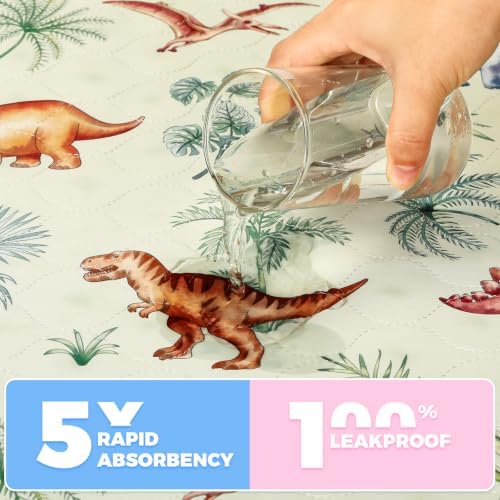Potty Training Pee Pads for Kids & Toddlers Viscose from Bamboo 3 Pack,100% Waterproof Absorbent Non-Slip Bed Wetting Pad for Full Size Beds,Reusable Washable Sheet & Mattress Protector, 36x54 - Image 4