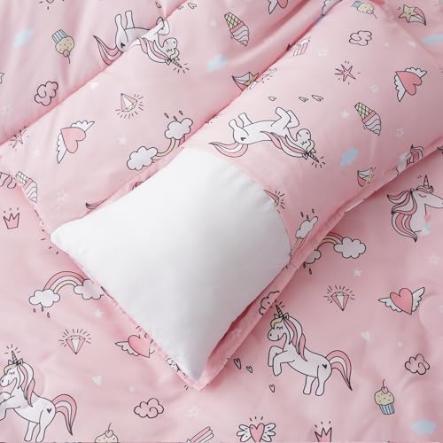 Bunnikins & Clover Toddler Nap Mat with Removable Pillow, Nap Mats for Preschool, Easy Clean Toddler Nap Pad for Kindergarten, Kids Sleeping Bag for Travel Camping - Image 6