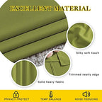 NICETOWN Room Darkening Fresh Green Curtains 84 inches Long, Grommet Room Darkening Thermal Insulated Sound Dampening Window Treatments for Bedroom/Home Office, 2 Panels, W46 x L84 - Image 4