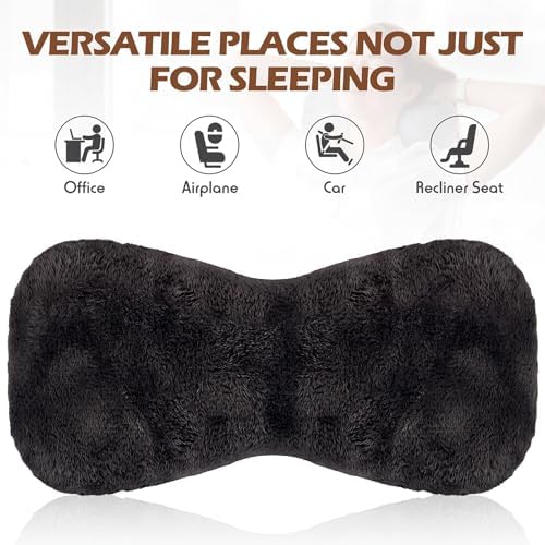 Colingmill 2 Pcs Neck Pillow for Recliner Chair Headrest,Black and Grey - Image 3