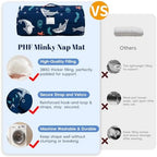 PHF Toddler Nap Mat with Removable Pillow and Minky Blanket, Rollup Design Kids Sleeping Mat, Slumber Bags for Boys, 55"x23" Toddler Sleeping Bag for Daycare Preschool Travel Camping, Shark - Image 3