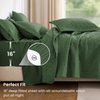 Love's cabin Quilts for Queen Bedspreads, 7 Pieces Bed in a Bag, Dark Green - Image 4