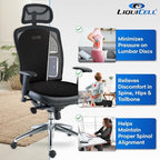 ERGO21 Lumbar Pillow Lower Back Support Cushion for Back Rest, Good Posture, Spine Pain, Long Sitting Hours at Chair, Office, Car Seat, Wheelchair, Large (18" W x 24”x 1.5”) - Image 3