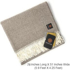 Alpaca Home | Dynasty Throw Blanket | 100% Pure Baby Alpaca Wool • Hypoallergenic, Soft & Cozy • Ethically Sourced | Softer & Warmer Than Wool (Marvin Gardens) - Image 2