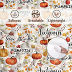 BlessLiving King Quilt with Pumpkin Maple Leaves Halloween Fall Bedding - Image 5