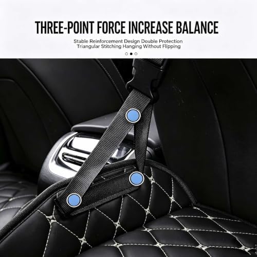 Car Foot Hammock for Kia Forte Gen2 2014-2018, Vehicle Back Row Foot Support Adjustable Height Ergonomic Leg Elevator Accessory - Image 5