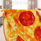 Zulay Kitchen (60 Inch) Giant Pepperoni Pizza Blanket - Novelty Big Pizza Blanket Adult and Kids - Premium Soft Flannel Round Pepperoni Throw for Indoors, Outdoors, Travel, Home and More - Image 3
