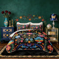 HOSIMA Bohemia Style Floral Quilt Full for Adult Women with 2 Pillowcases. by HOSIMA