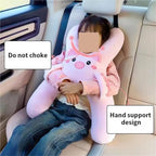 Fit for Car Neck Pillow - Sleep Aid for Travel - Cute Cartoon Design(Pink) - Image 4