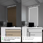 Boolegon Blackout Roller Shades for Windows, Beige, 27" W x 72" H - Image 4