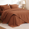 Love's cabin Quilts for Queen Bedspreads, 7 Pieces Bed in a Bag, Umber by Lovescabin