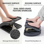 Ergonomic Foot Rest Under Desk, Foldable & Portable 7-Level Foot Stool, Dual-Side Massage Surface, Under Desk Footrest for Office, Home, Car - Image 4