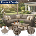 Smiry Waterproof Patio Cushion Covers, Stretch Outdoor Furniture Covers - Image 5