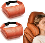 Memory Foam Car Headrest Neck Pillow-2 Pack，Orange by Unknown