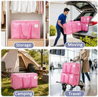Songrey Extra Large Heavy Duty Moving Bags, 4 Pack, Pink - Image 7