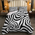 Erosebridal Black and White Toddler Bedding Set,Modern Abstract Aesthetic Comforter Set for Kids Bedroom Decor,Geometric Quilt Bed Set Minimalist Artwork Down Comforter with 1 Pillowcase by Erosebridal
