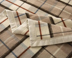 Thick Warm Wool Blanket,670GSM Heavyweight Blanket,100% Pure Australian Wool,Large Suitable for Double Bed and Camping,Queen Size/Double Size (Beige Plaid, 90x80In) - Image 6
