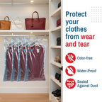 Spacesaver Hanging Vacuum Storage Bags (Pack of 4) - Vacuum Sealer Bags, Closet Organizer, Sealed Storage, Space Bag - Blanket, Bedding, Garment, Clothing, Dress, Suit, Long Coat, Jacket - Image 2