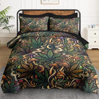 WeCozy Full Comforter Set with Sheets, 7 Pieces Mushroom Herb Bedding - Image 2