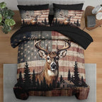 Pamnest Twin Comforter Set with Sheets, 5 Pieces Hunting Vintage Bedding by PAMNEST