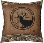 Feelyou Bear Deer Throw Pillow Covers Soft 16" x 16" - Image 3