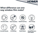HIDBEA One Way Window Privacy Film, Black Silver, 35.4 x 393.7 Inch - Image 4