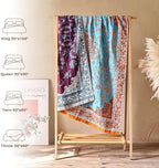 LUTBM Boho Throw Blanket for Bed 60"x80", All Season Cotton Couch Blankets - Image 5