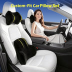 Car Pillow for Toyota Tacoma,Car Neck Pillow,Lumbar Support Pillow for Car,Memory Foam Pillow,Ergonomic Pillow,Adjustable and Washable,Car Essentials for Long Trips,Car Accessories,Suede,1 Set - Image 2