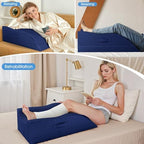 TranquilRelax Leg Elevation Pillows for After Surgery, Full-Blue - Image 3